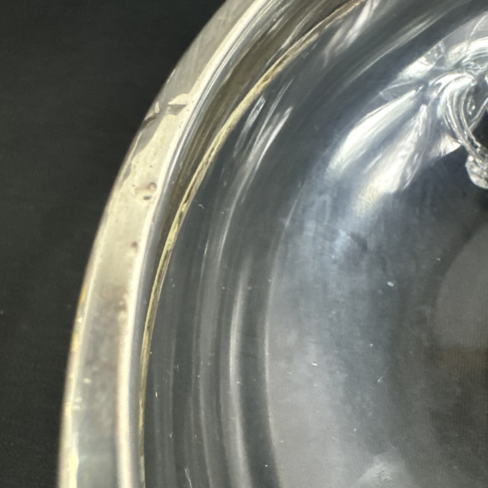 Weidlich Sterling 8319 Crystal 3 Footed Bowl 5.5” c1930s