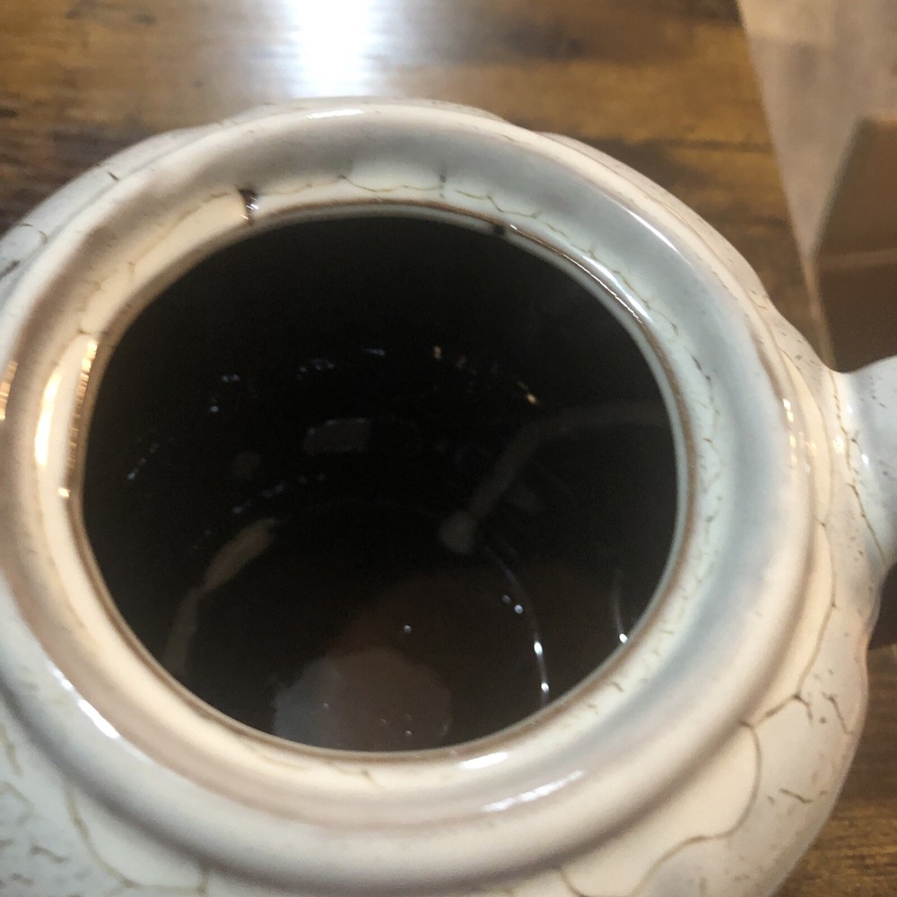 Ceramic Pottery Brown Teapot Pot & Lid