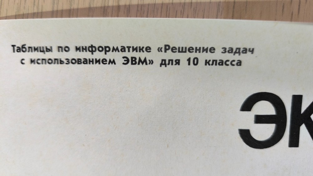 USSR Informatics Poster Ecological Model Algorithm 1989 Soviet Environmental