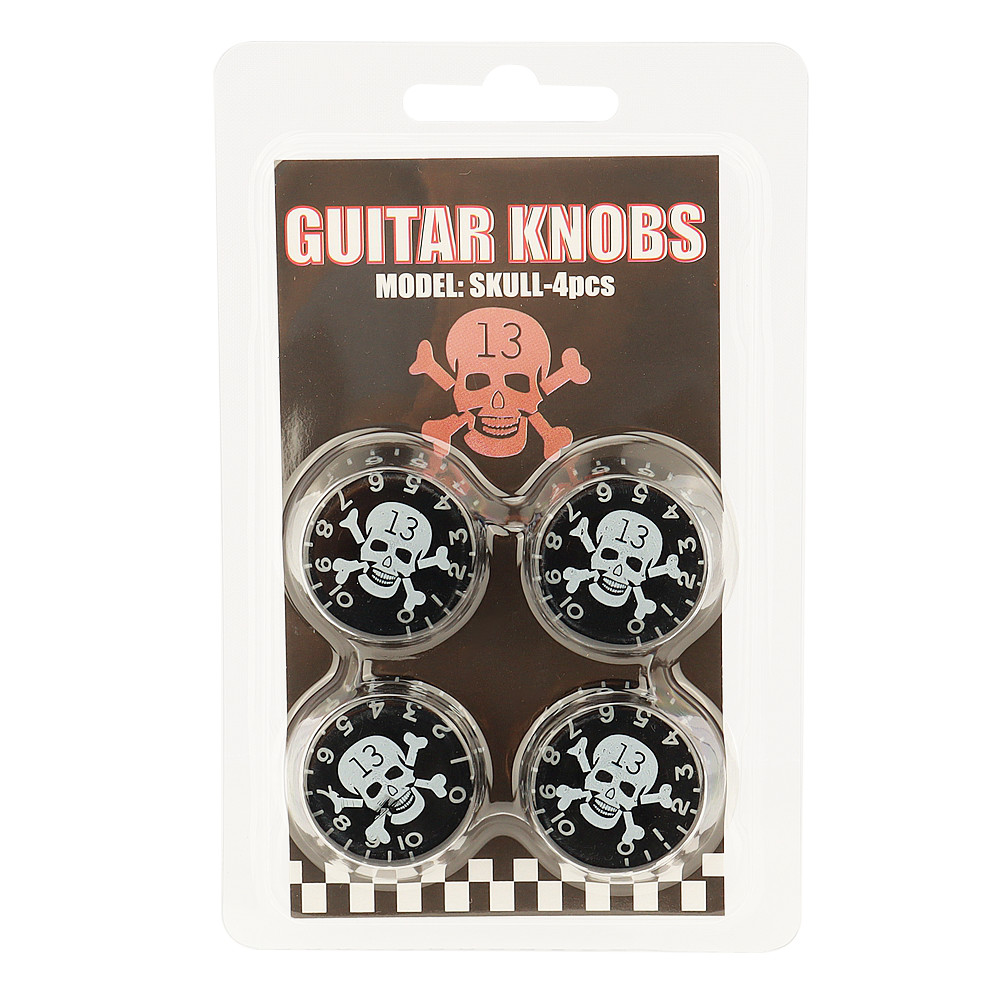 4Pcs Skull Head Guitar Knobs Speed Volume Tone Control Knobs For LP Guitar part