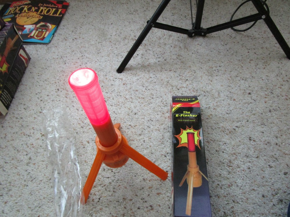 2 new The E-Flasher Flashlight with Tripod Stand - use as a HALLOWEEN flashlight