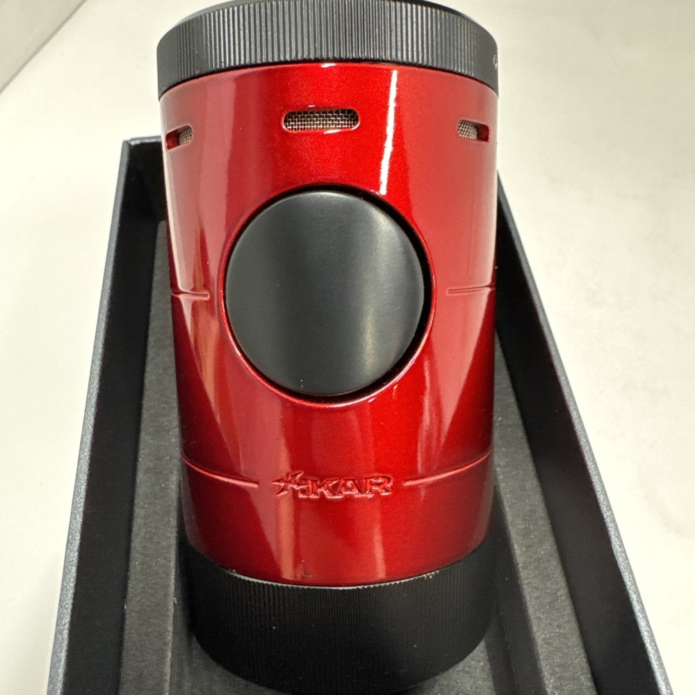 Xikar Volta Quad Flame Table Top Lighter Red - 569RD - New