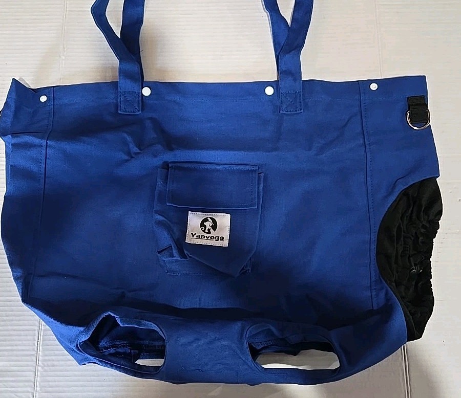 Blue Soft Travel Carrier Sling Pet Holder Bag Tote Cat Dog 11-30 Lbs
