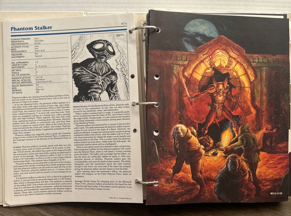 Monstrous Compendium Volume Two - AD&D 3-Ring Binder MC2