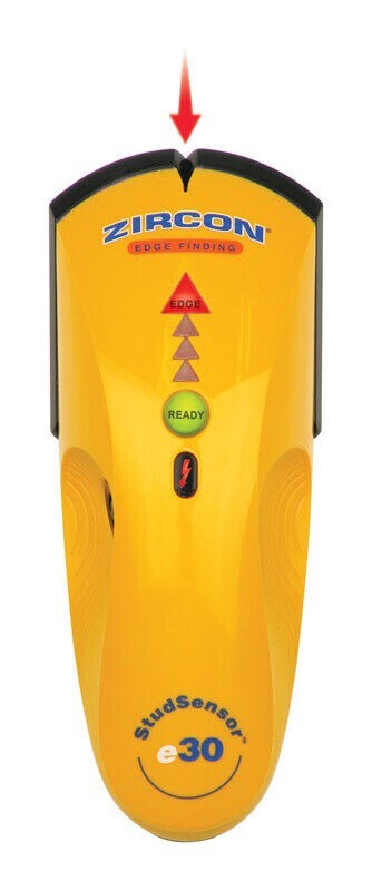 ZIRCON STUDSENSOR E30 ELECTRONIC EDGE STUD FINDER WOOD METAL 63569