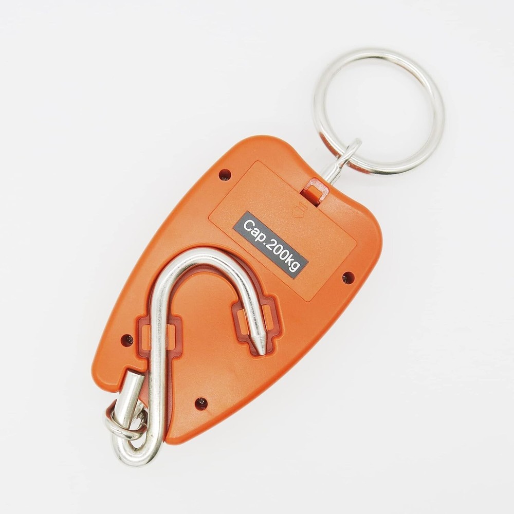 Precise Compact Crane Scale - Precision 200kg/440lbs - LED Display - Orange