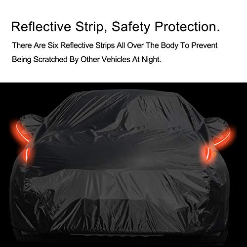Full Car Covers for Sedan, Car Cover Waterproof All Weather Windproof