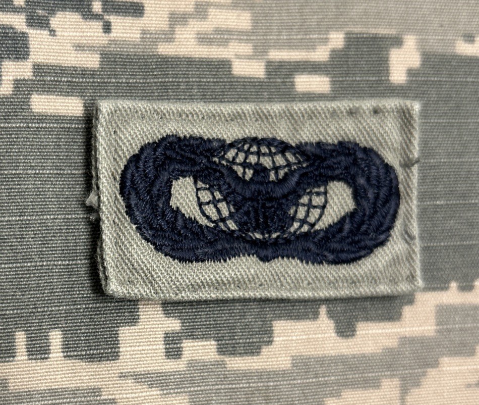 US Air Force Basic Force Protection/Security Forces Badge Set ABU Sew-On USAF