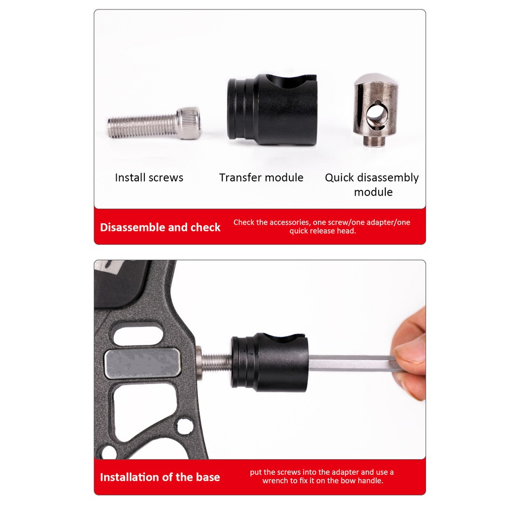 Archery Single Side Quick Disconnect Mount Compound Bow Rod Stabilizer