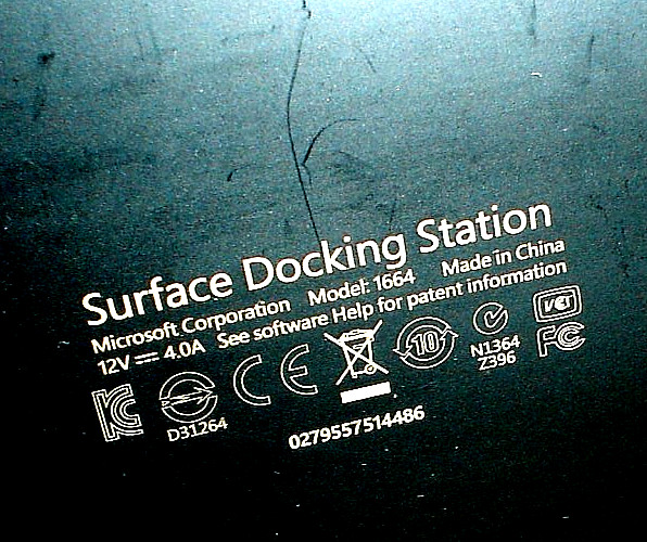 Microsoft Surface Docking Station Model 1664
