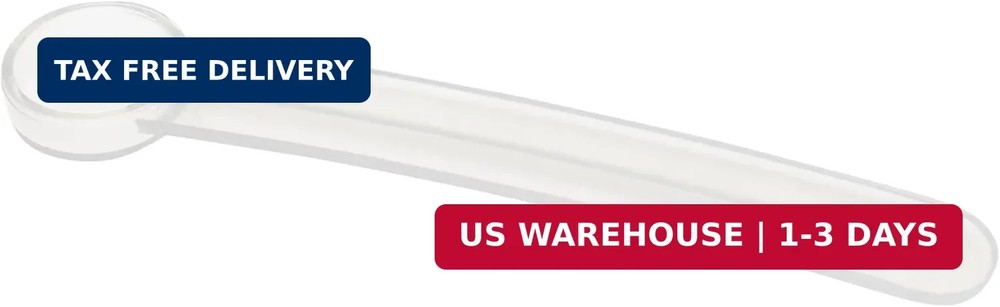 1/8 teaspoon measuring spoon (plastic) | HeroScoops (5, Clear)
