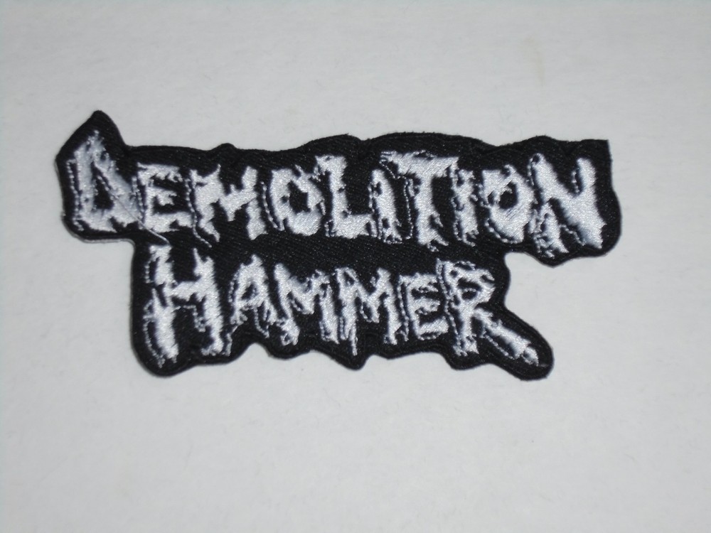 DEMOLITION HAMMER IRON ON EMBROIDERED PATCH