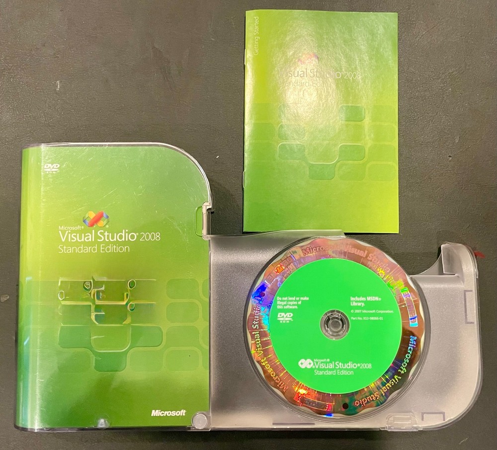 Microsoft Visual Studio Standard 2008 Retail Box with Product Key