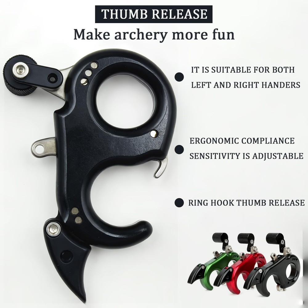 Bow Release for Compound Bow 360° Rotatable Thumb Release for Compound Bow