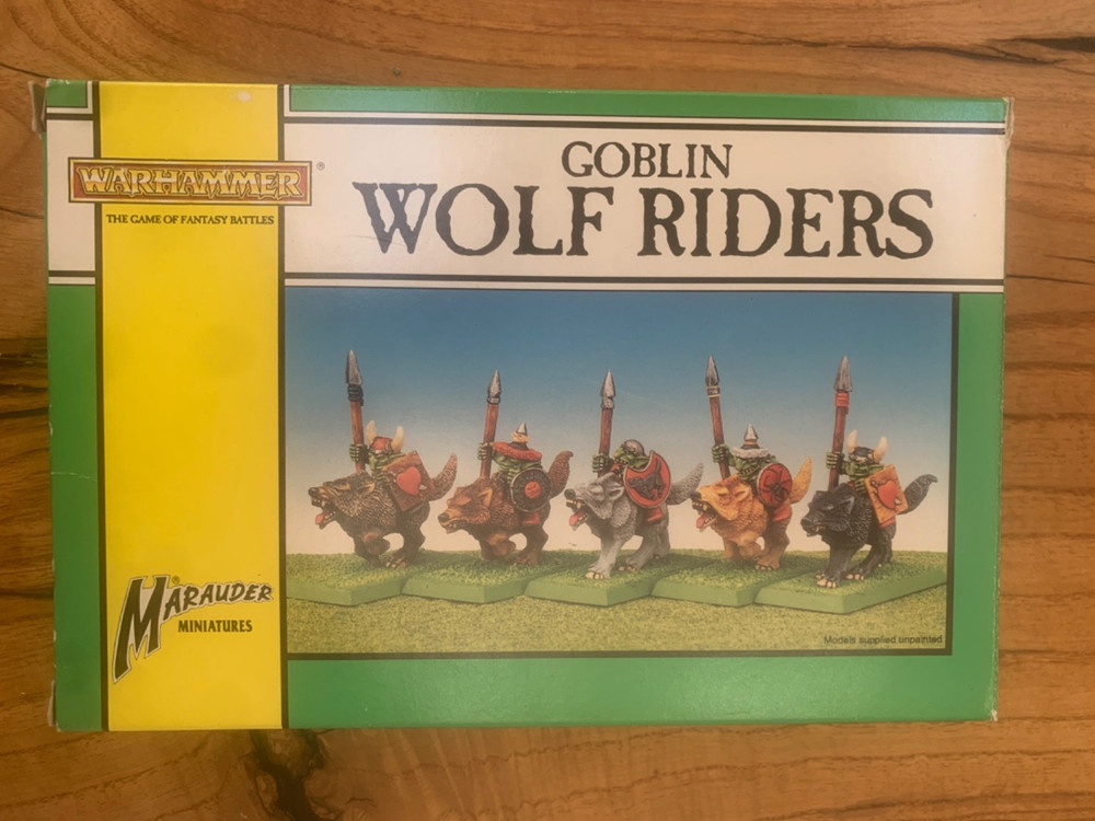 Warhammer Goblin Wolf Riders Box NOS OOP