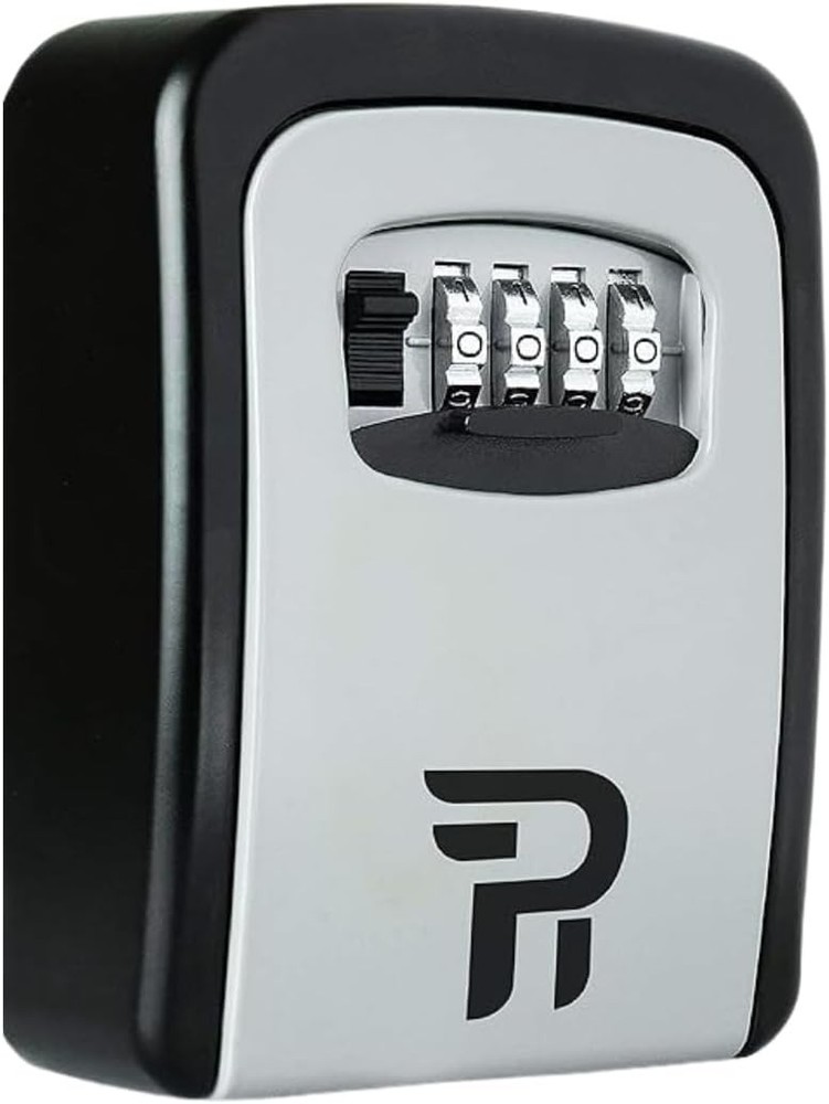 Key Lock Box with Code for Outside - Durable Wall Mount Lockbox for Keys and ...