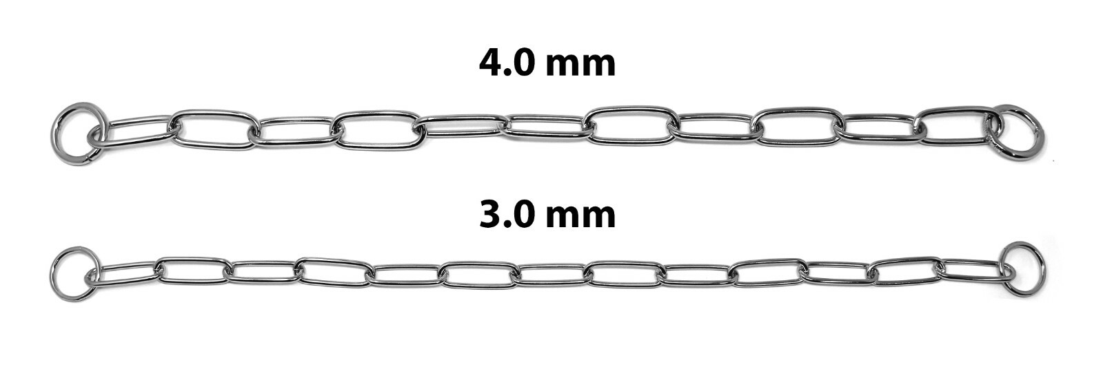 Herm Sprenger Chrome Plated Long Link Fur Saver Dog Training Collar ALL SIZES