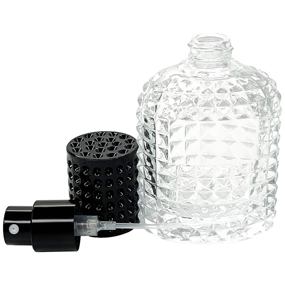 30ml 1oz empty perfume pineapple glass spray bottles black atomizer lid
