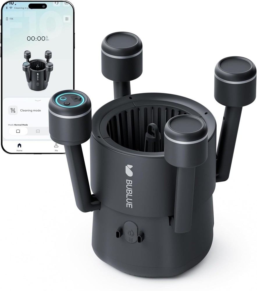 BuVortex V5 Robotic Surface Skimmer Pool Cleaner, App Control, AI Navigation, 5L
