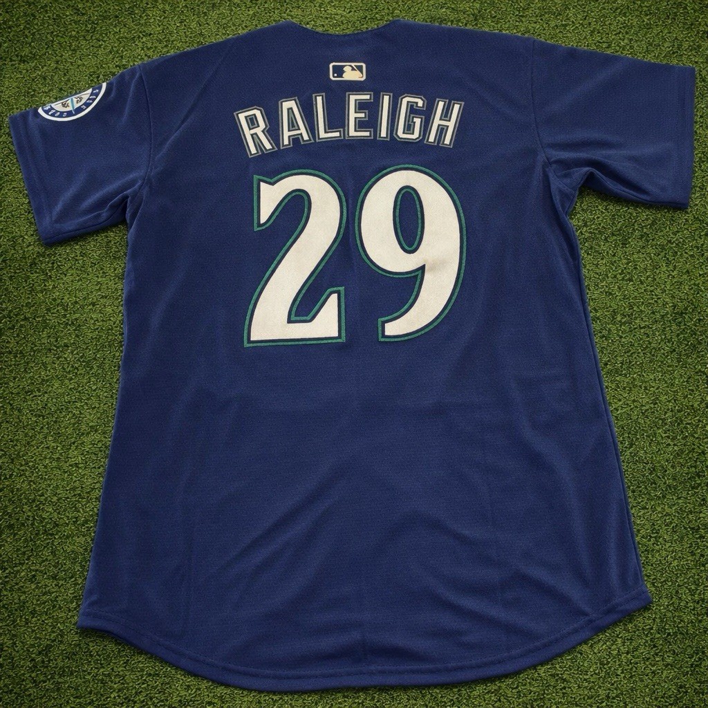New With Tags! Cal Raleigh Seattle Mariners Men's Jersey! SHIPS SAME DAY!