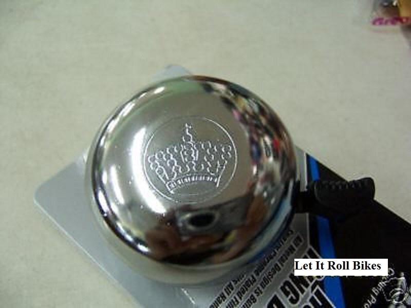 BICYCLE BELL CHROME ROYAL RING BELL HANDLEBAR MOUNT NEW