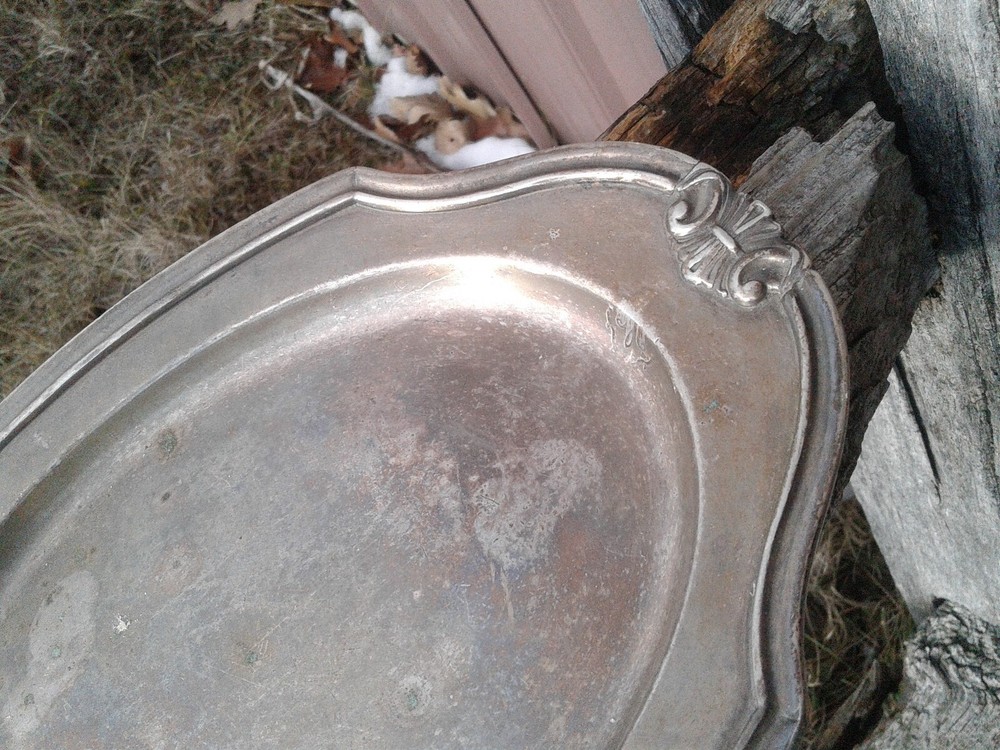 Antique Silver Plate Serving Tray or Platter