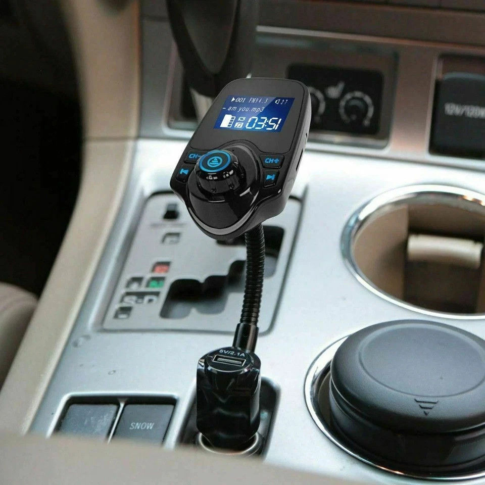 Wireless In-Car Bluetooth FM Transmitter MP3 Radio Adapter Car Kit USB Charger