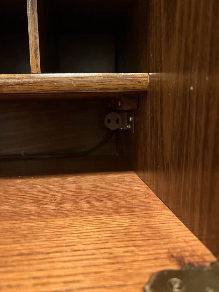 Solid Wood Antique Cylinder Desk