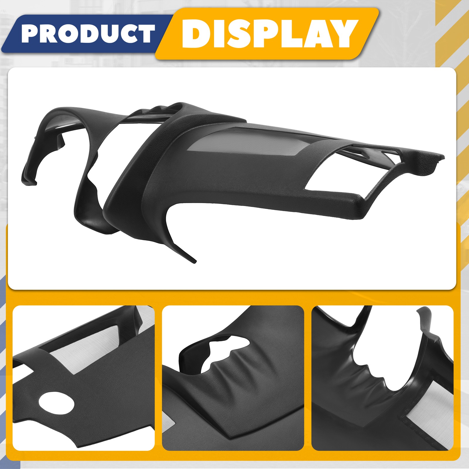 Molded Dashboard Cover Center Dash Cap Overlay Black For Nissan Altima 2008-2012