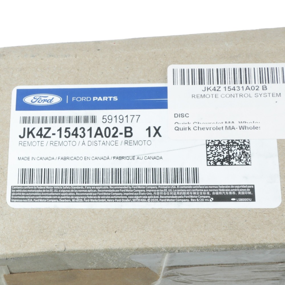 Genuine Ford Remote Control System JK4Z-15431A02-B