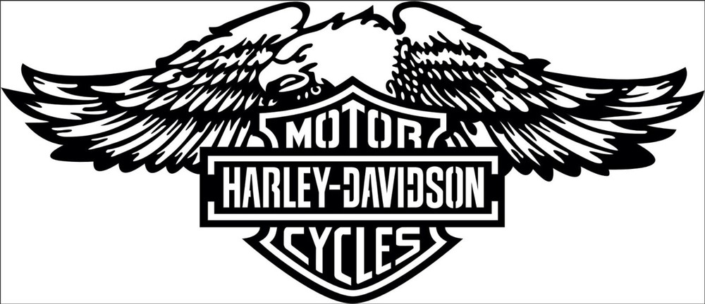 Harley eagle motorcycle Vinyl Decal Sticker