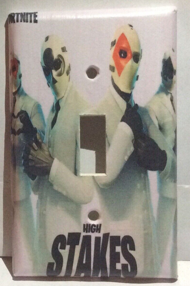 Custom Handmade Fortnite High Stakes Single Toggle Light Switch Cover