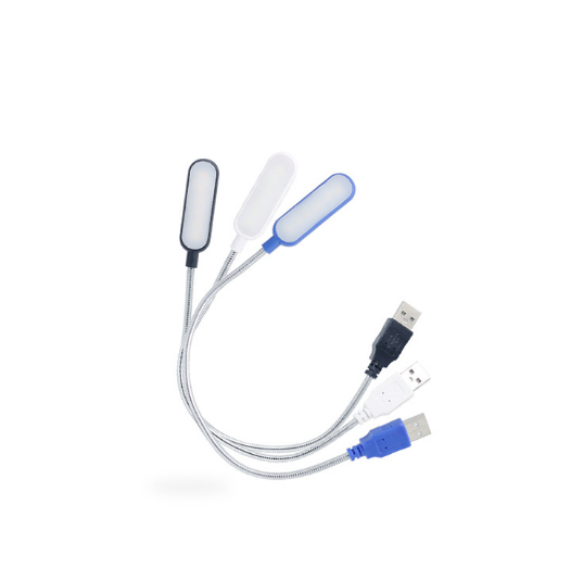 2pcs Mini LED Flexible Book Light USB Night Light Portable Desk Reading Light