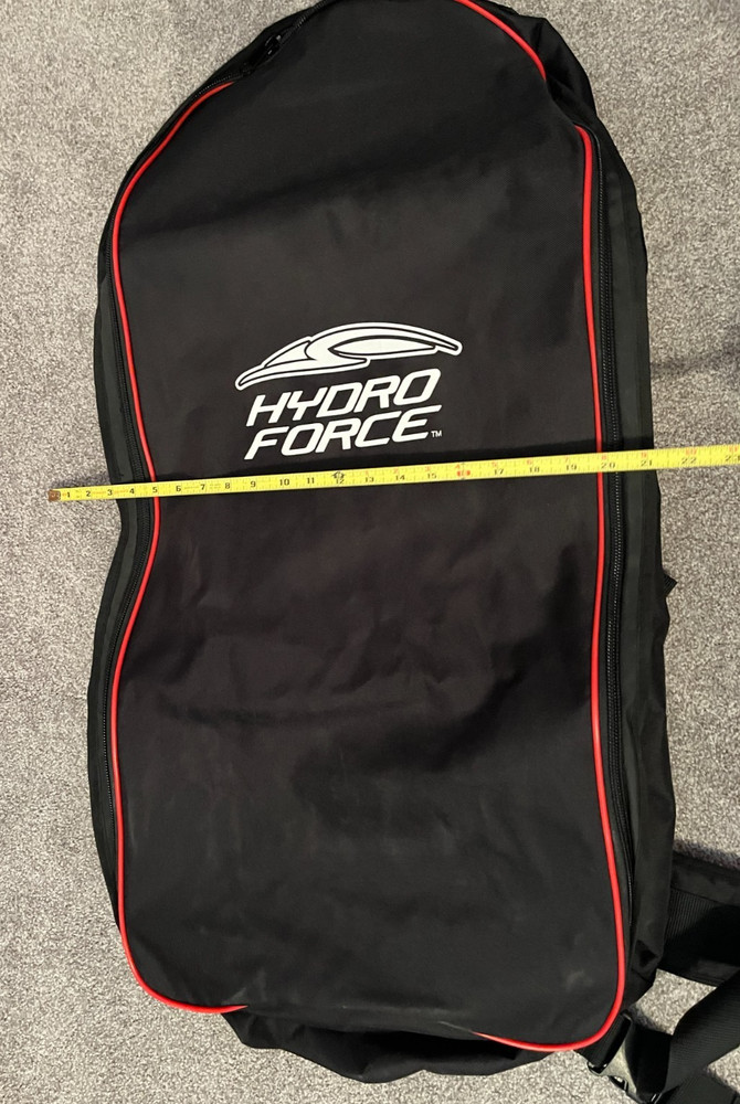Hydro Force paddle board carrying backpack; black with red trim; new