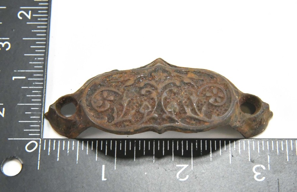 2 MATCHING VINTAGE EASTLAKE STYLE CUP DRAWER PULL