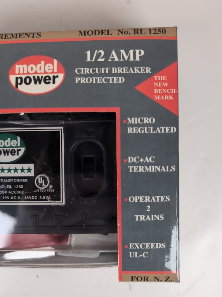 Model Power Hobby Transformer UL Listed 120V AC Input 19V DC Output