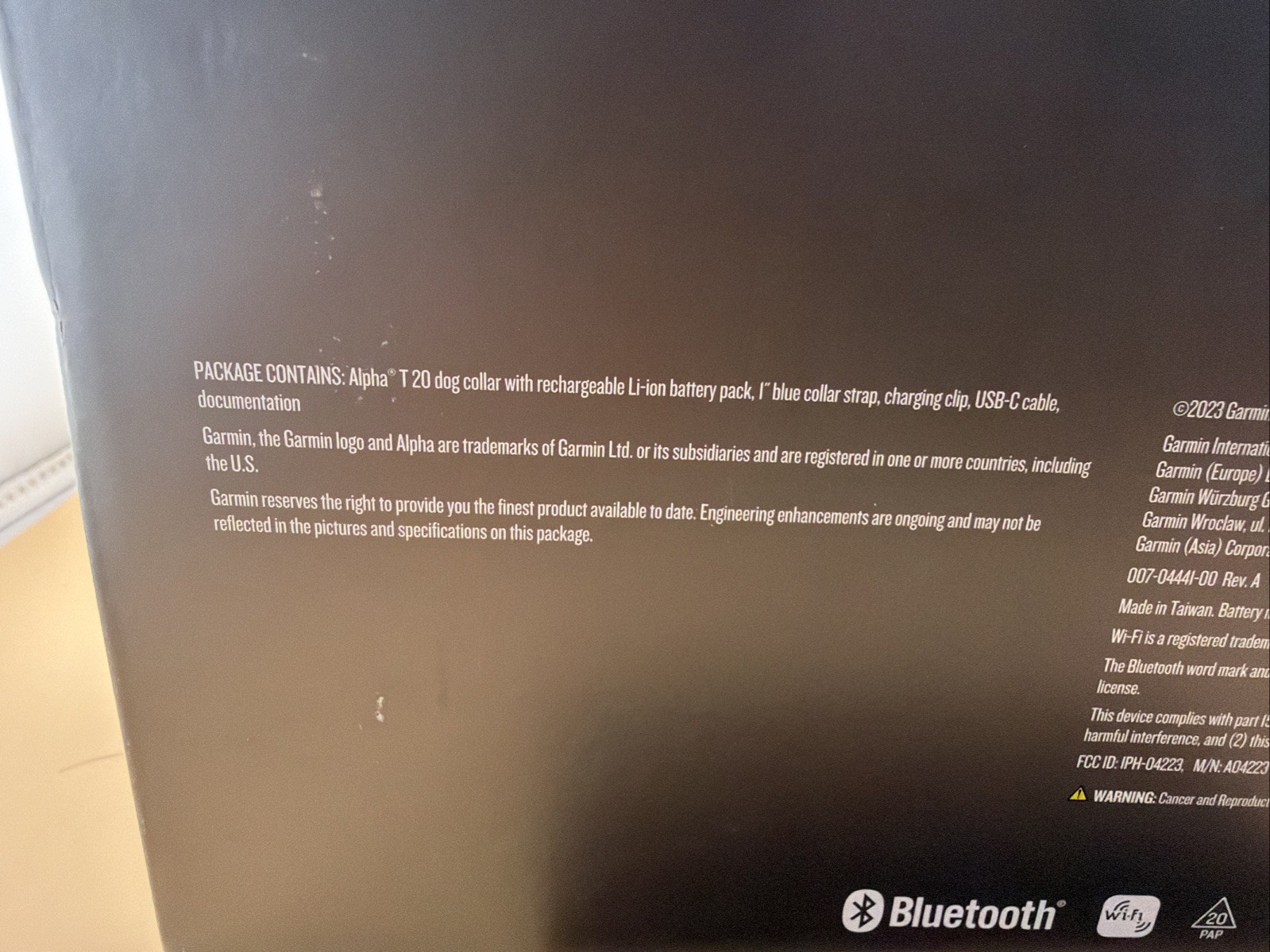 New Garmin Alpha T 20 GPS Dog Tracking Collar (010-02447-00)