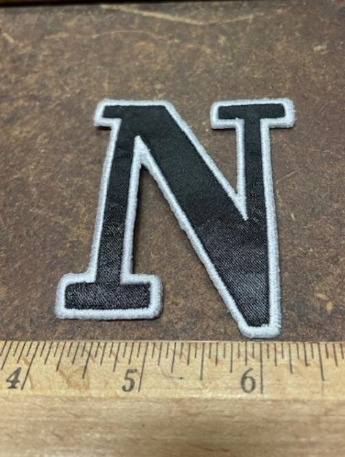 Letter “N” Embroidered Patch (NOS)