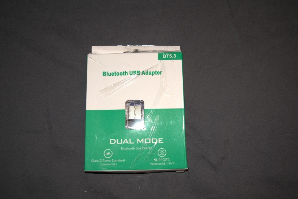 Bluetooth 5.3 USB Adapter Dongle for PC Windows 11 10 8 Open Box