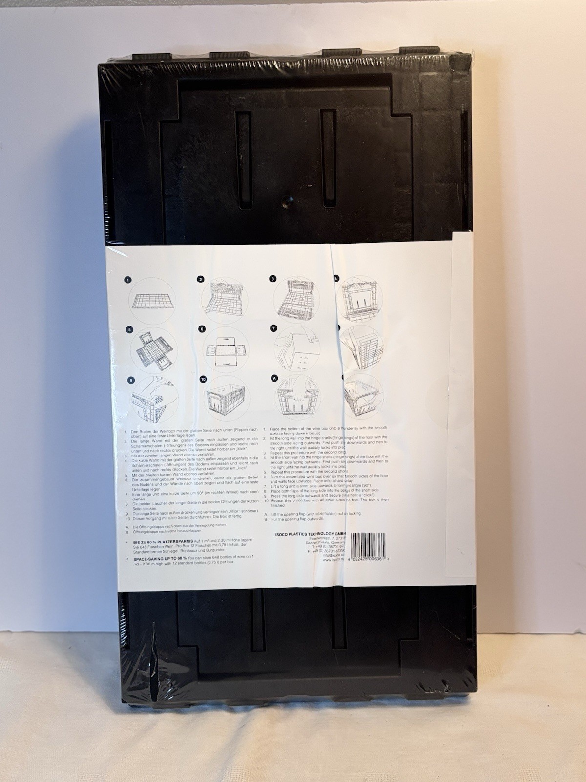 Isoco Weinbox Flexible Plastic Wine Rack Made in Germany