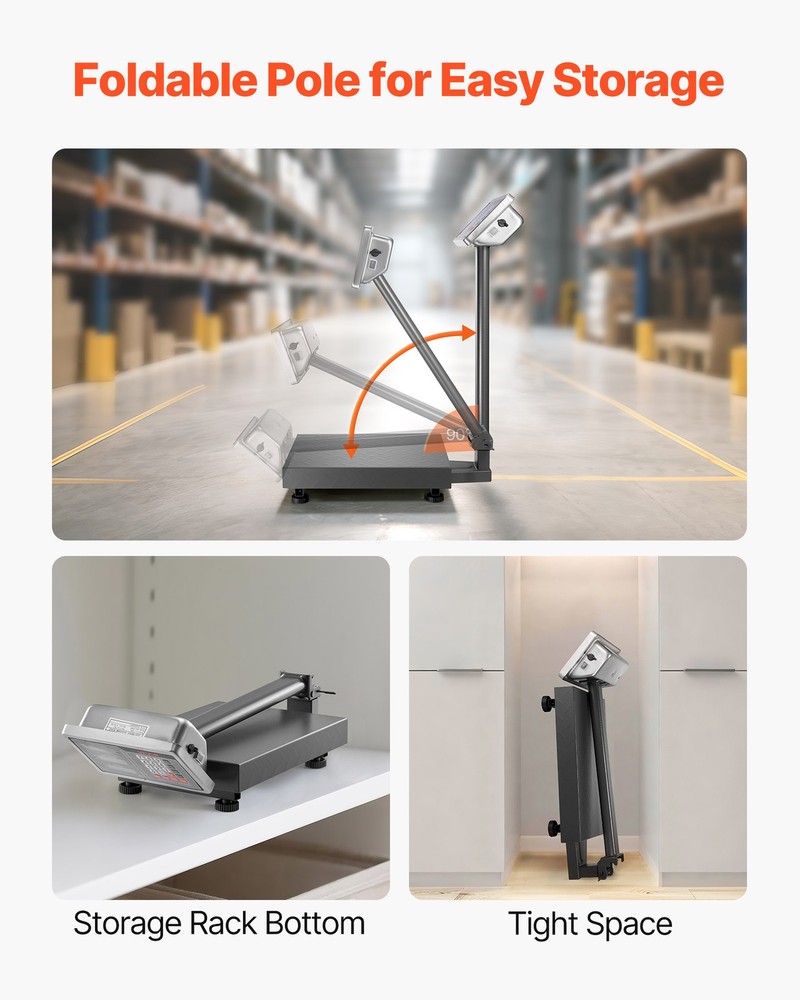 VEVOR Computing Digital Platform Scale 0.04 lbs Accuracy Electronic Floor Scale