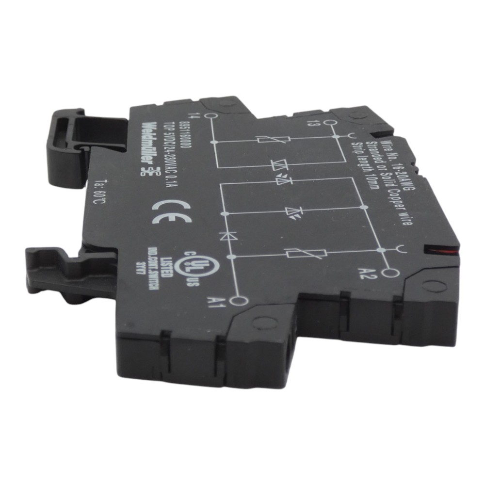 2x Weidmüller 8951160000 24...230V AC solid state relay/solid state relay -used-