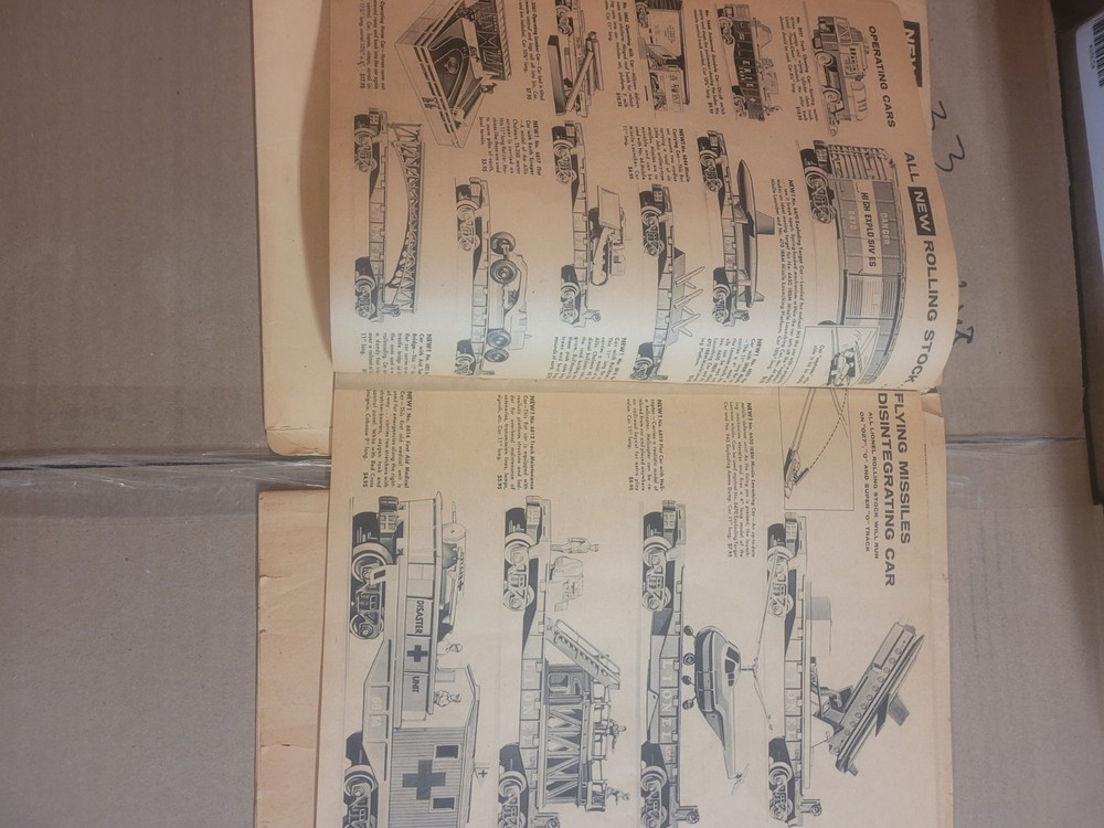 Vintage Lionel Train Catalogs