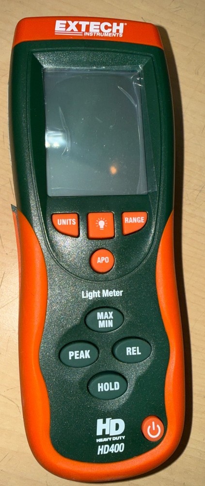 Extech HD400 Heavy Duty Light Meter with Accessories w/Case