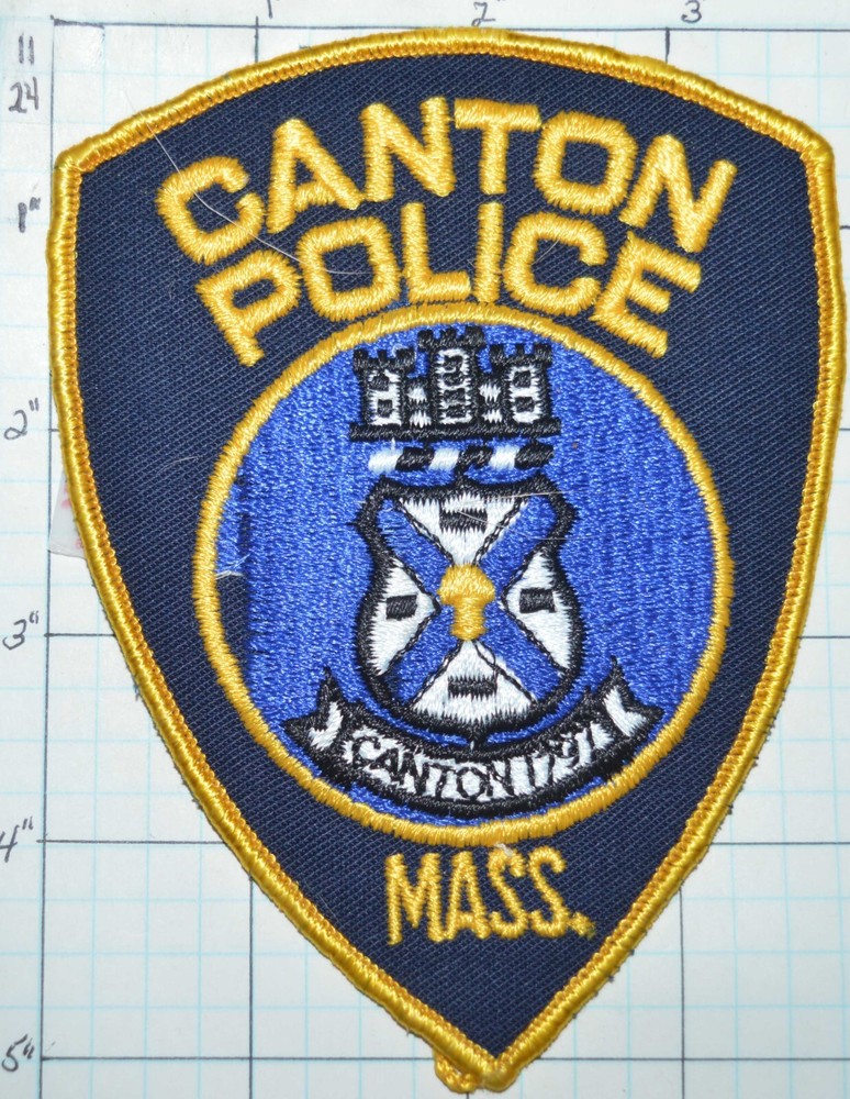 MASSACHUSETTS, CANTON POLICE DEPT PATCH