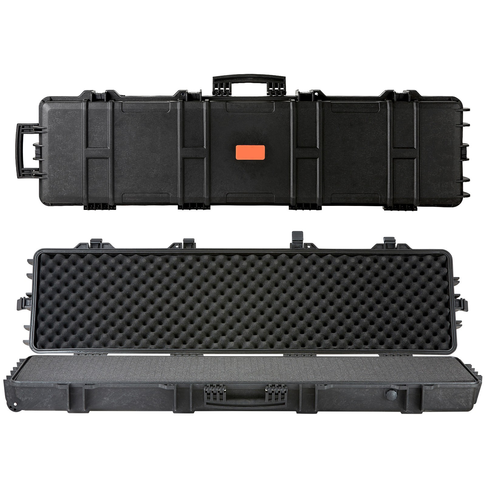 Uimoso Rifle Case Rifle Hard Case 50 inch with 3 Layers Fully-protective Foams