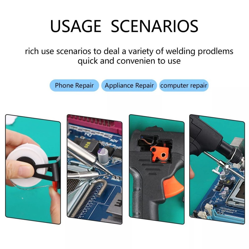 110V Handheld Welder Electric Welding Machine Multi-Function Welder Gun (tin)
