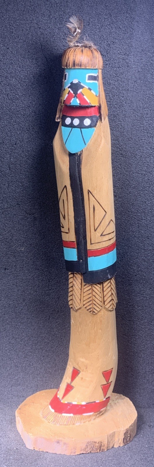 Shalako Kachina (Hopi) By Calvin Tsosie, 12 1/4 Inches Tall! Beautiful! Feathers