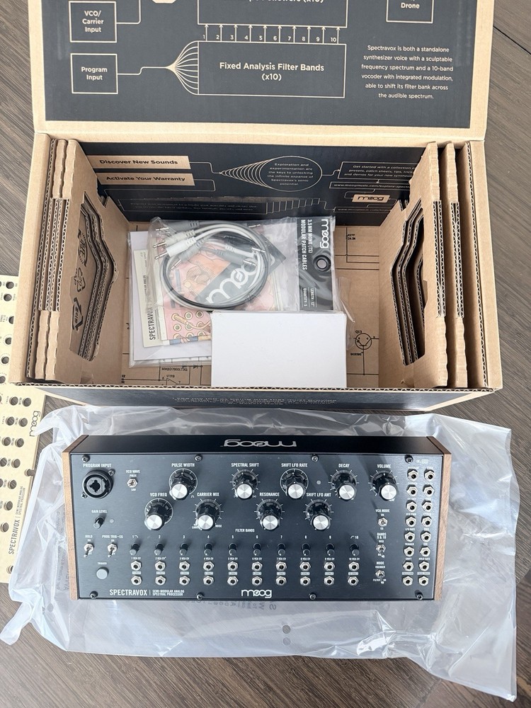 Moog Spectravox Semi-Modular Analog Spectral Processor Mint w/ Box