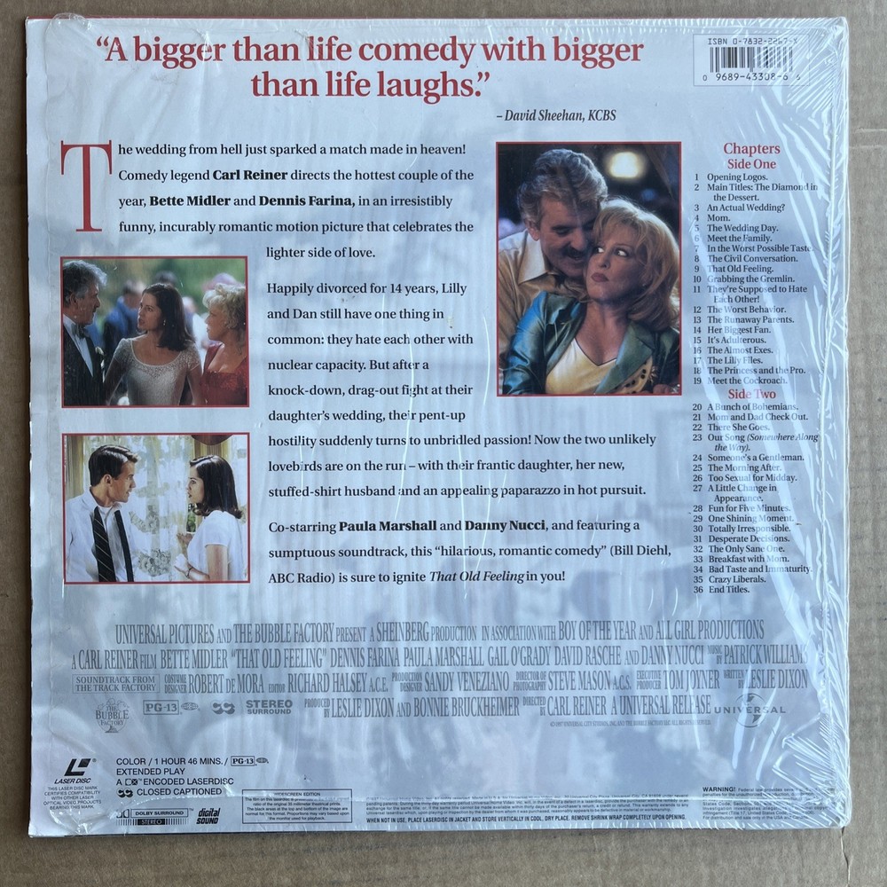 That Old Feeling Laserdisc